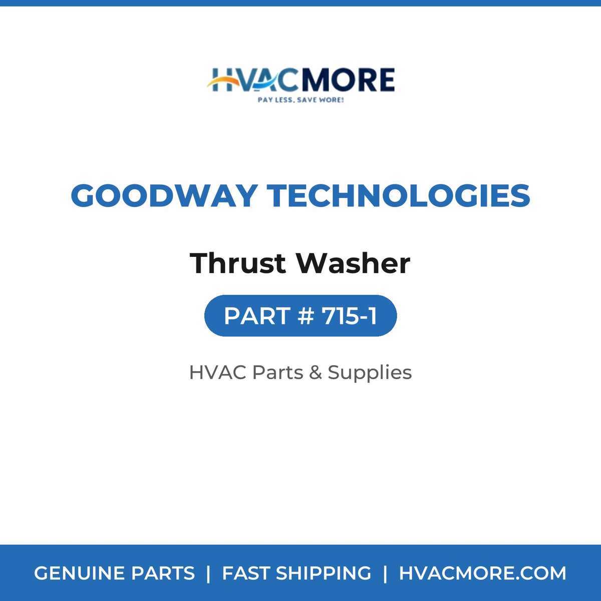 Goodway Technologies Thrust Washer 715-1