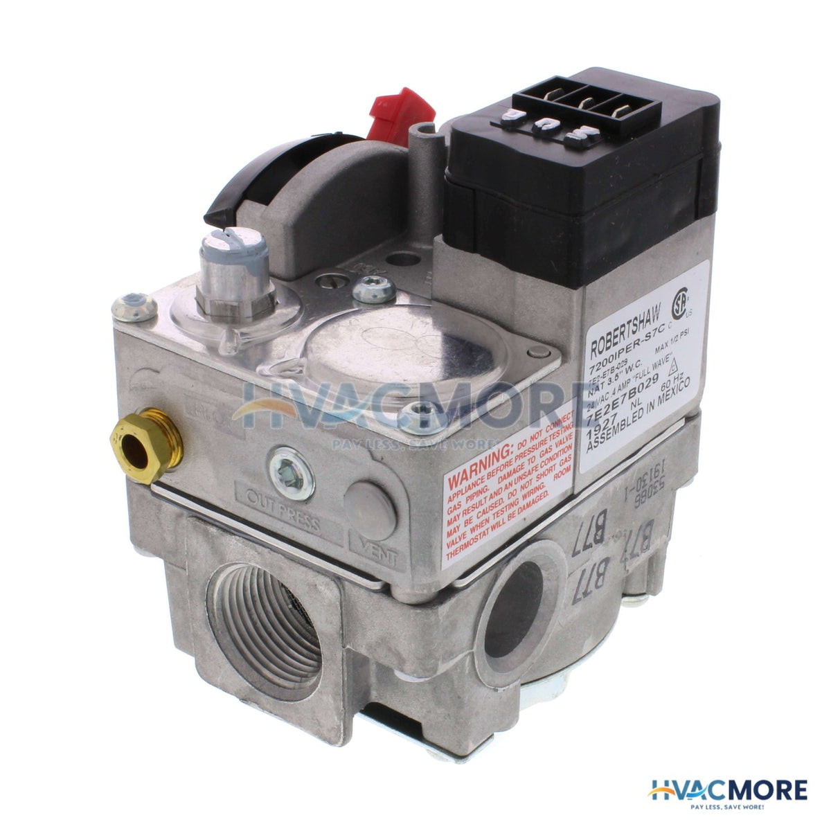 Robertshaw 1/2" X 3/4" Actuated Gas Valve (150,000 BTU) 720-070