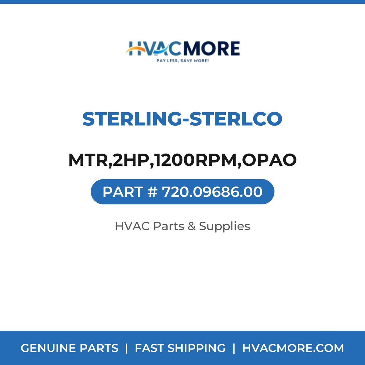 Sterling-Sterlco MTR,2HP,1200RPM,OPAO 720.09686.00