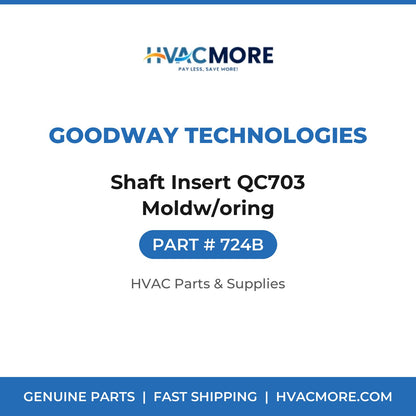 Goodway Technologies Shaft Insert QC703 Moldw/oring 724B