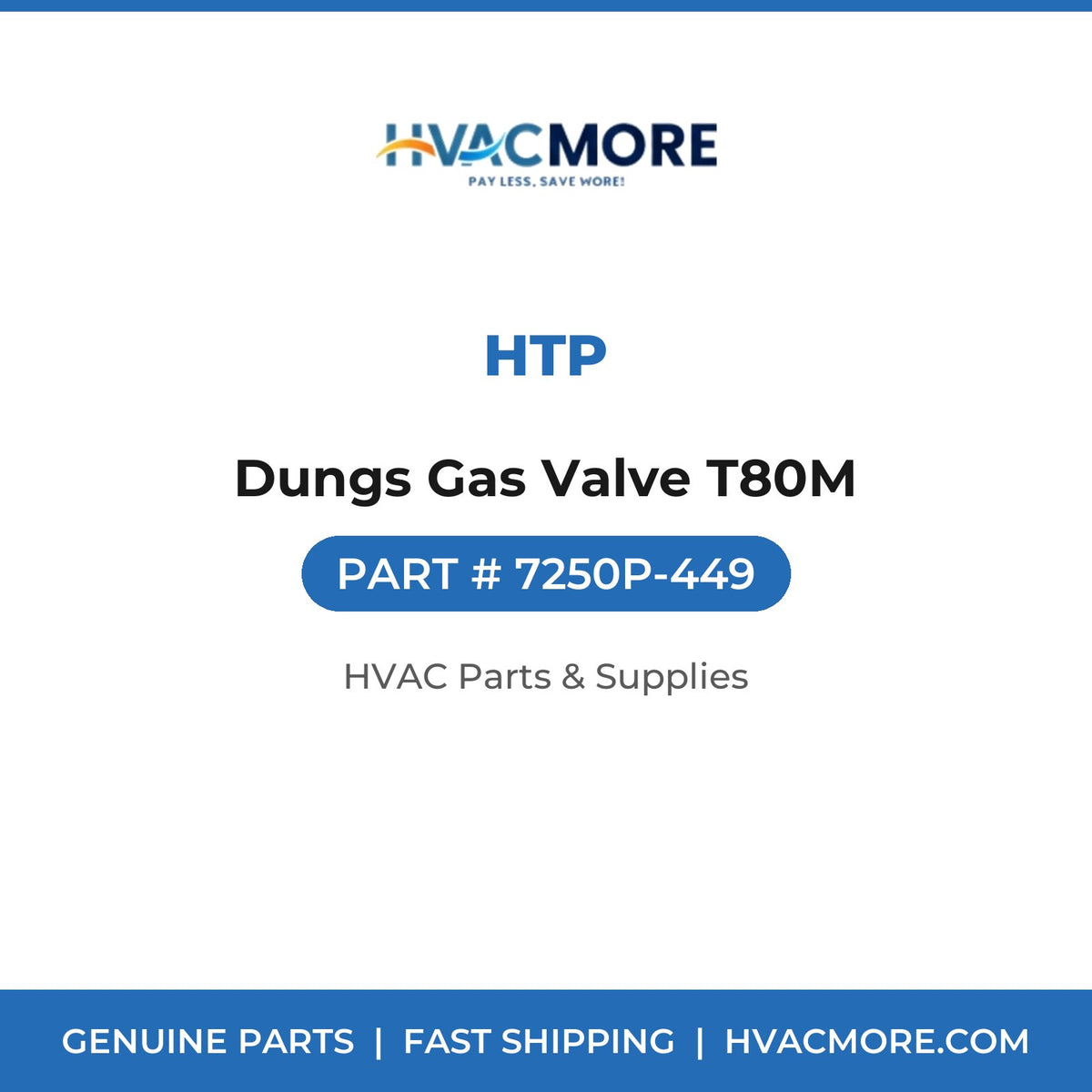 HTP Dungs Gas Valve T80M 7250P-449