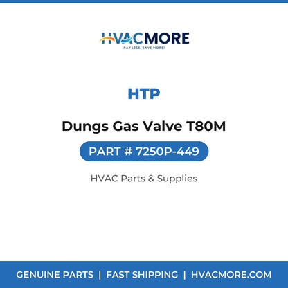 HTP Dungs Gas Valve T80M 7250P-449