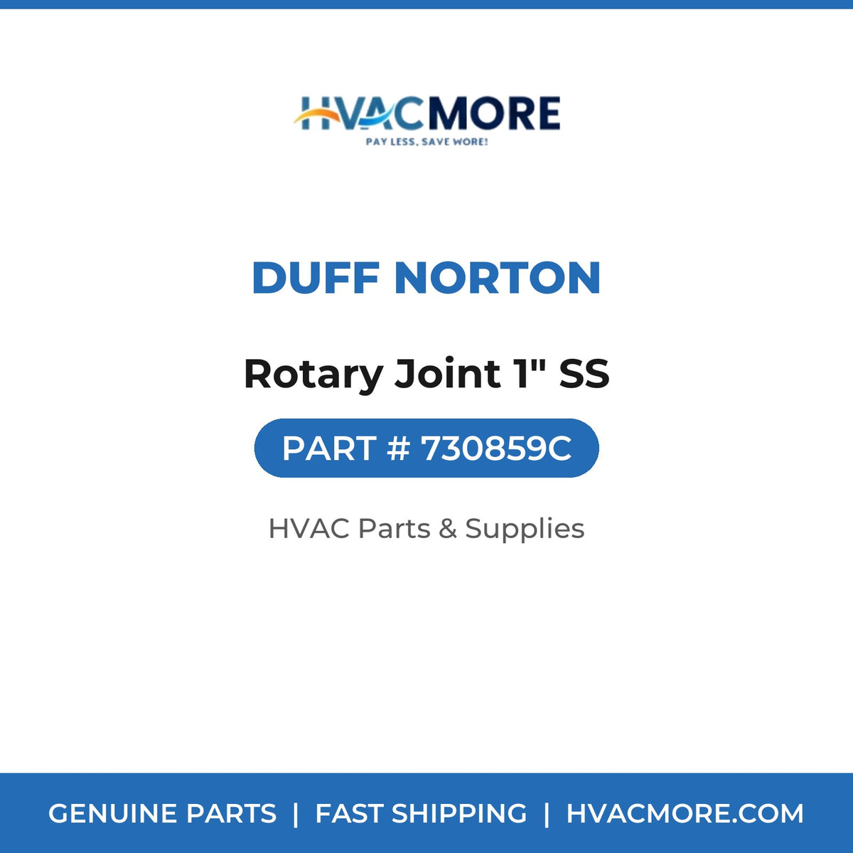Duff Norton Rotary Joint 1" SS 730859C