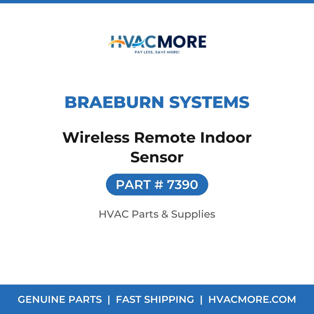 Braeburn Systems Wireless Remote Indoor Sensor 7390