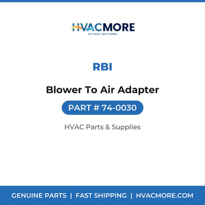 RBI Blower To Air Adapter 74-0030