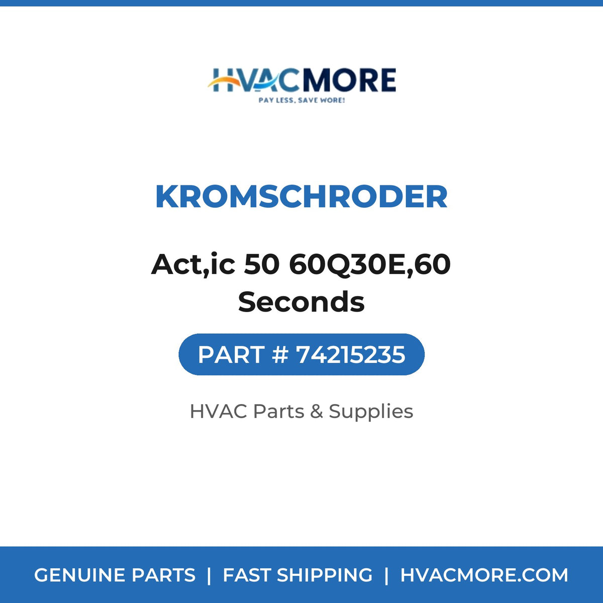 Kromschroder Act,ic 50 60Q30E,60 Seconds 74215235