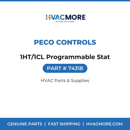 Peco Controls 1HT/1CL Programmable Stat 74318