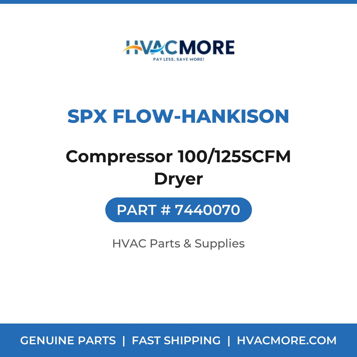 SPX Flow-Hankison Compressor 100/125SCFM Dryer 7440070