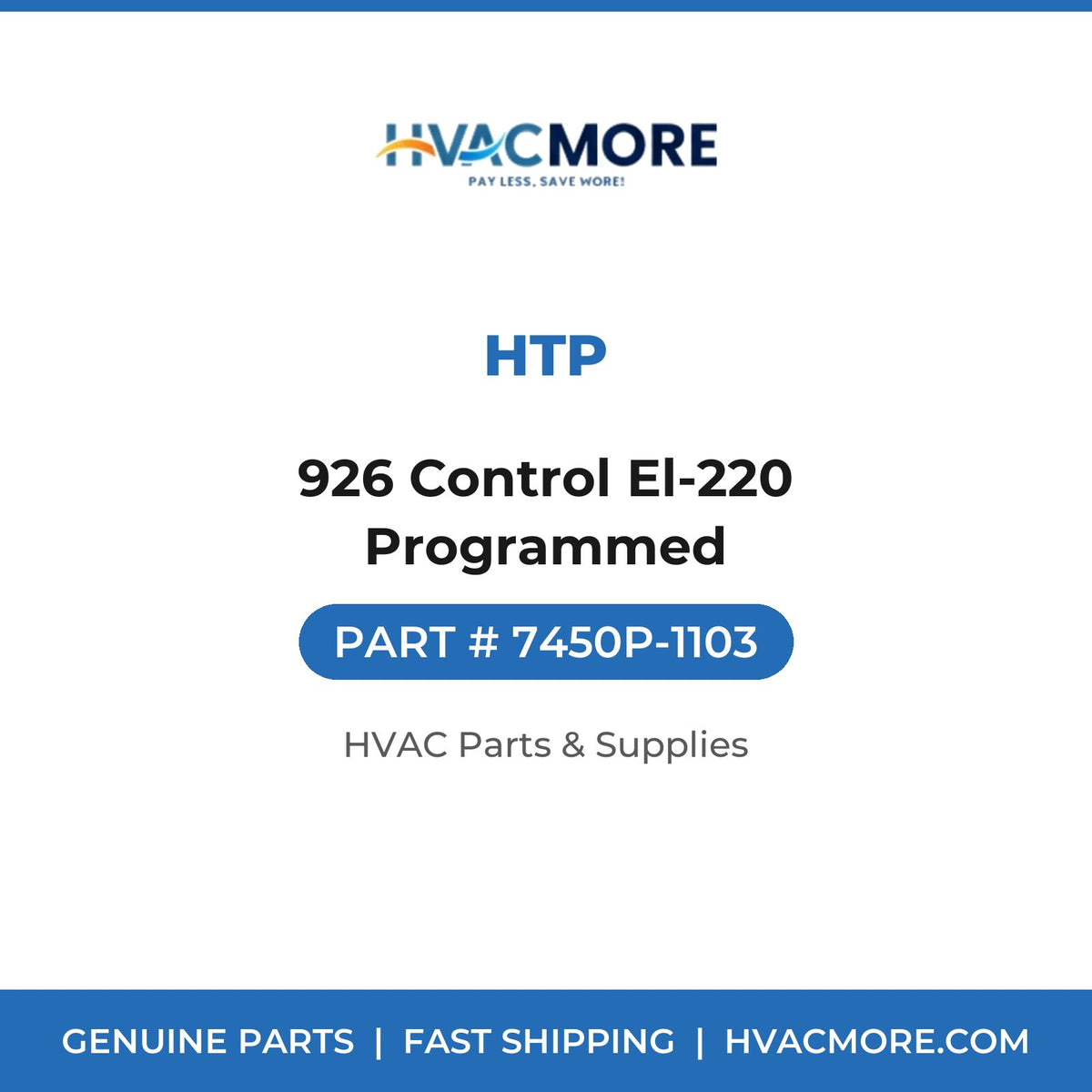 HTP 926 Control El-220 Programmed 7450P-1103