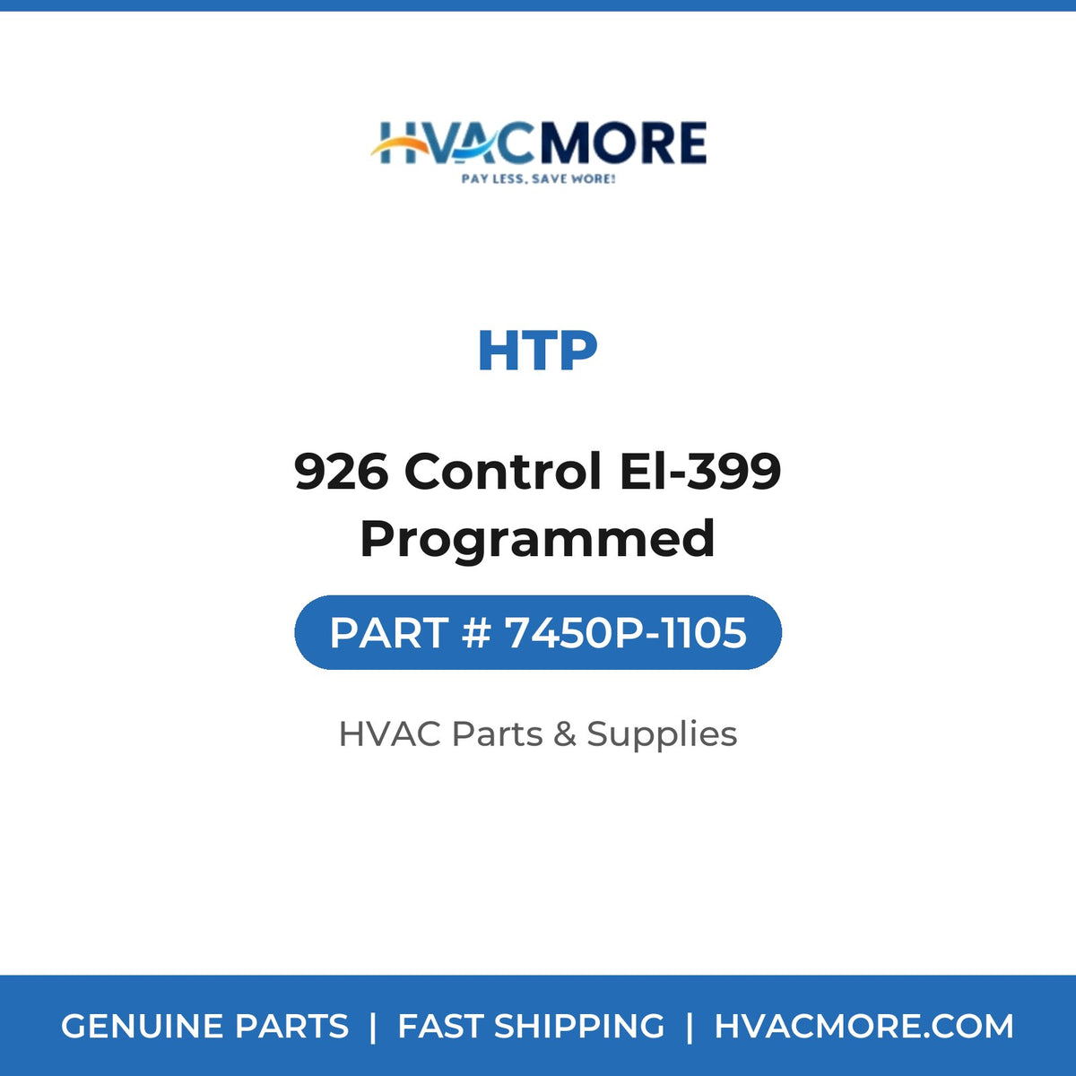 HTP 926 Control El-399 Programmed 7450P-1105