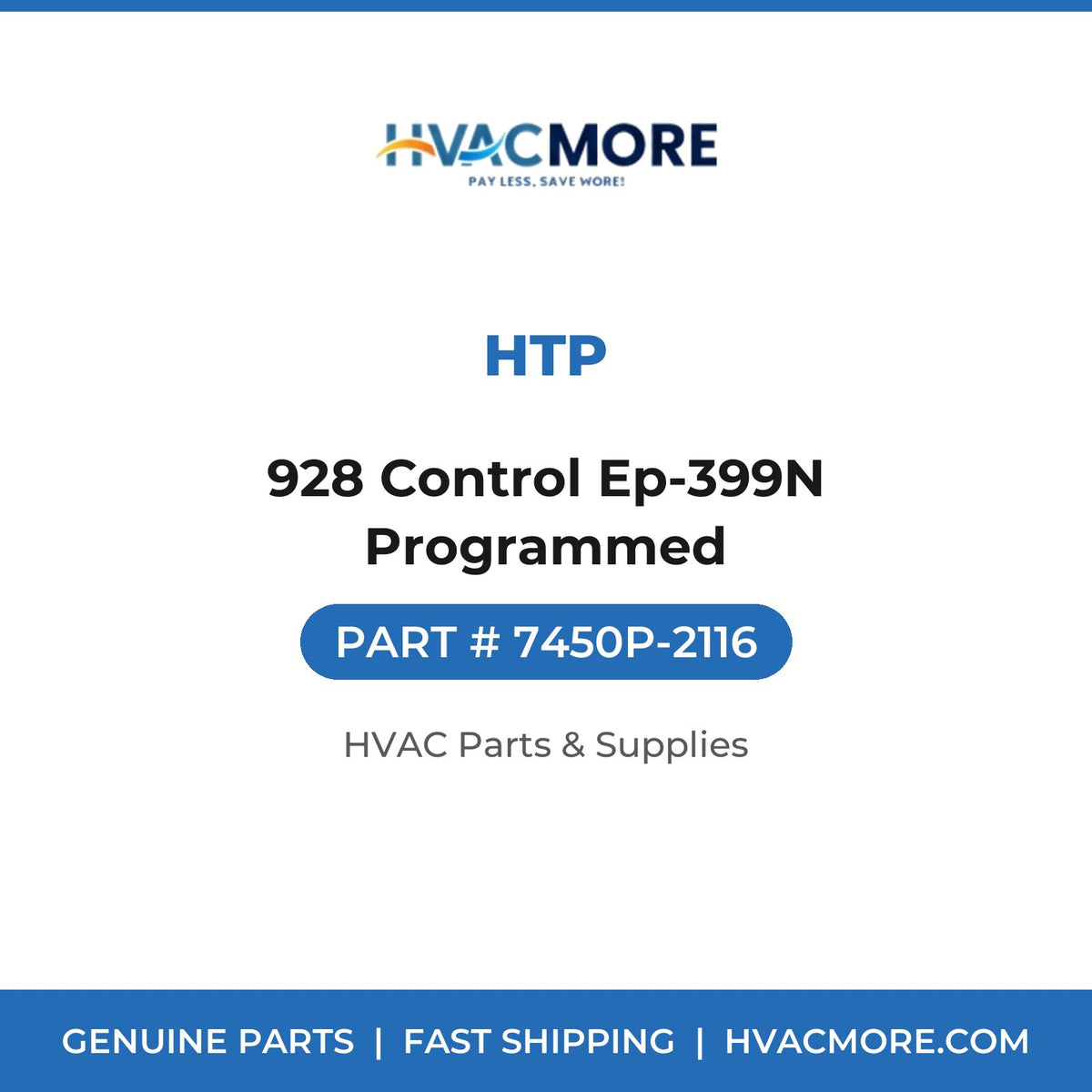 HTP 928 Control Ep-399N Programmed 7450P-2116