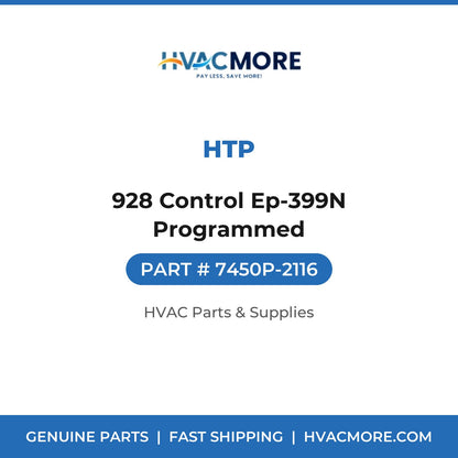 HTP 928 Control Ep-399N Programmed 7450P-2116