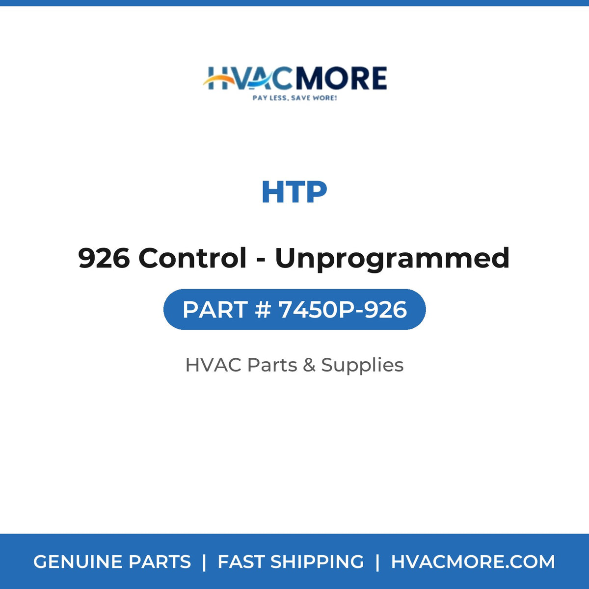 HTP 926 Control - Unprogrammed 7450P-926