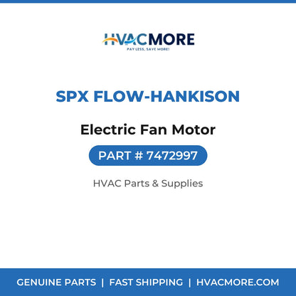 SPX Flow-Hankison Electric Fan Motor 7472997