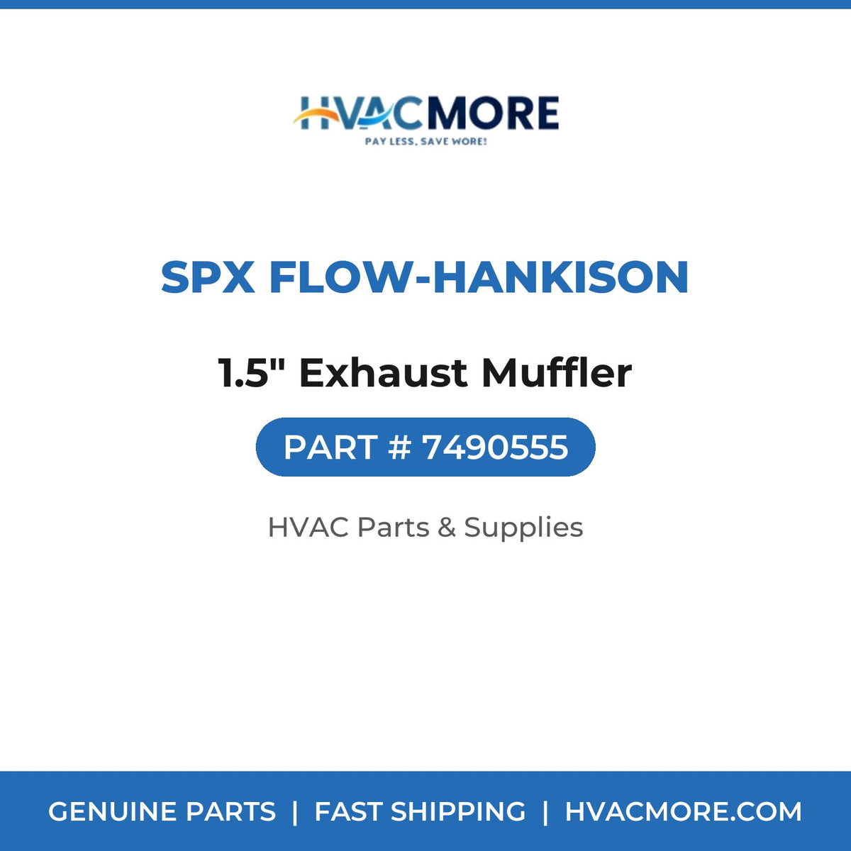 SPX Flow-Hankison 1.5" Exhaust Muffler 7490555