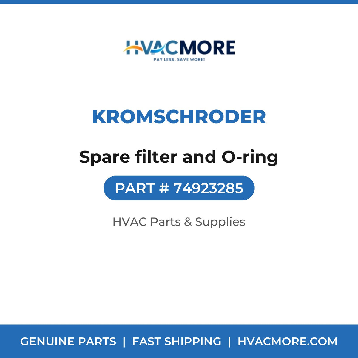 Kromschroder Spare filter and O-ring 74923285