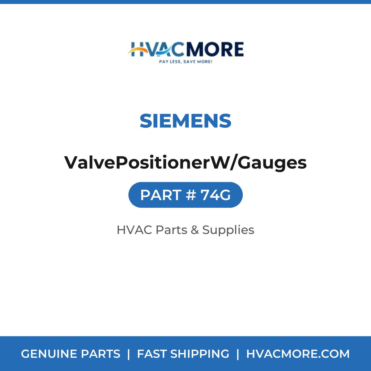 Siemens ValvePositionerW/Gauges 74G