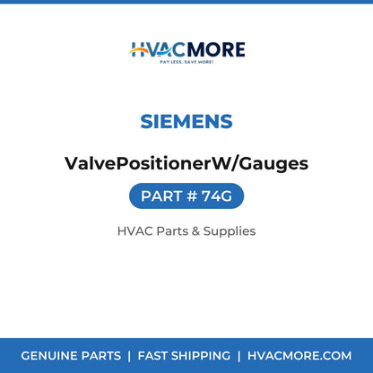 Siemens ValvePositionerW/Gauges 74G