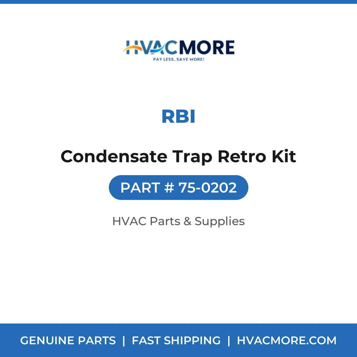 RBI Condensate Trap Retro Kit 75-0202