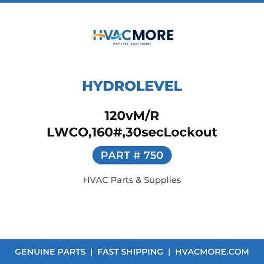 Hydrolevel 120vM/R LWCO,160#,30secLockout 750