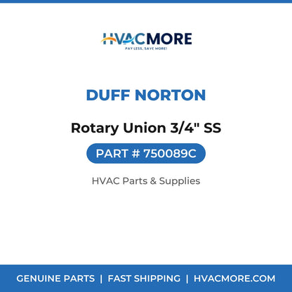 Duff Norton Rotary Union 3/4" SS 750089C