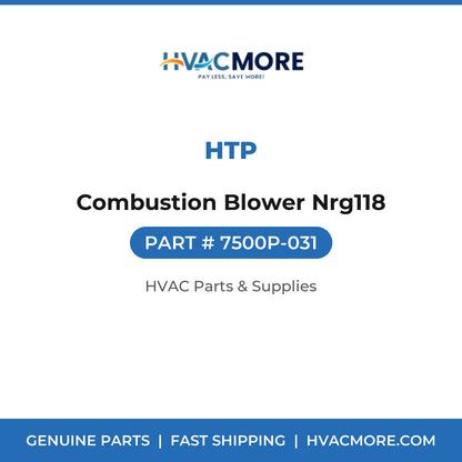HTP Combustion Blower Nrg118 7500P-031