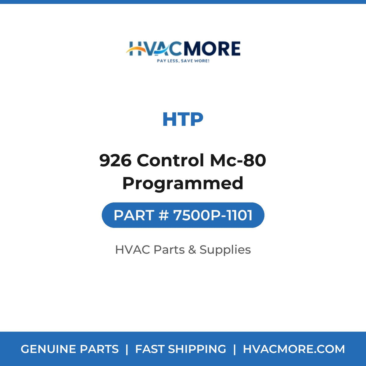 HTP 926 Control Mc-80 Programmed 7500P-1101