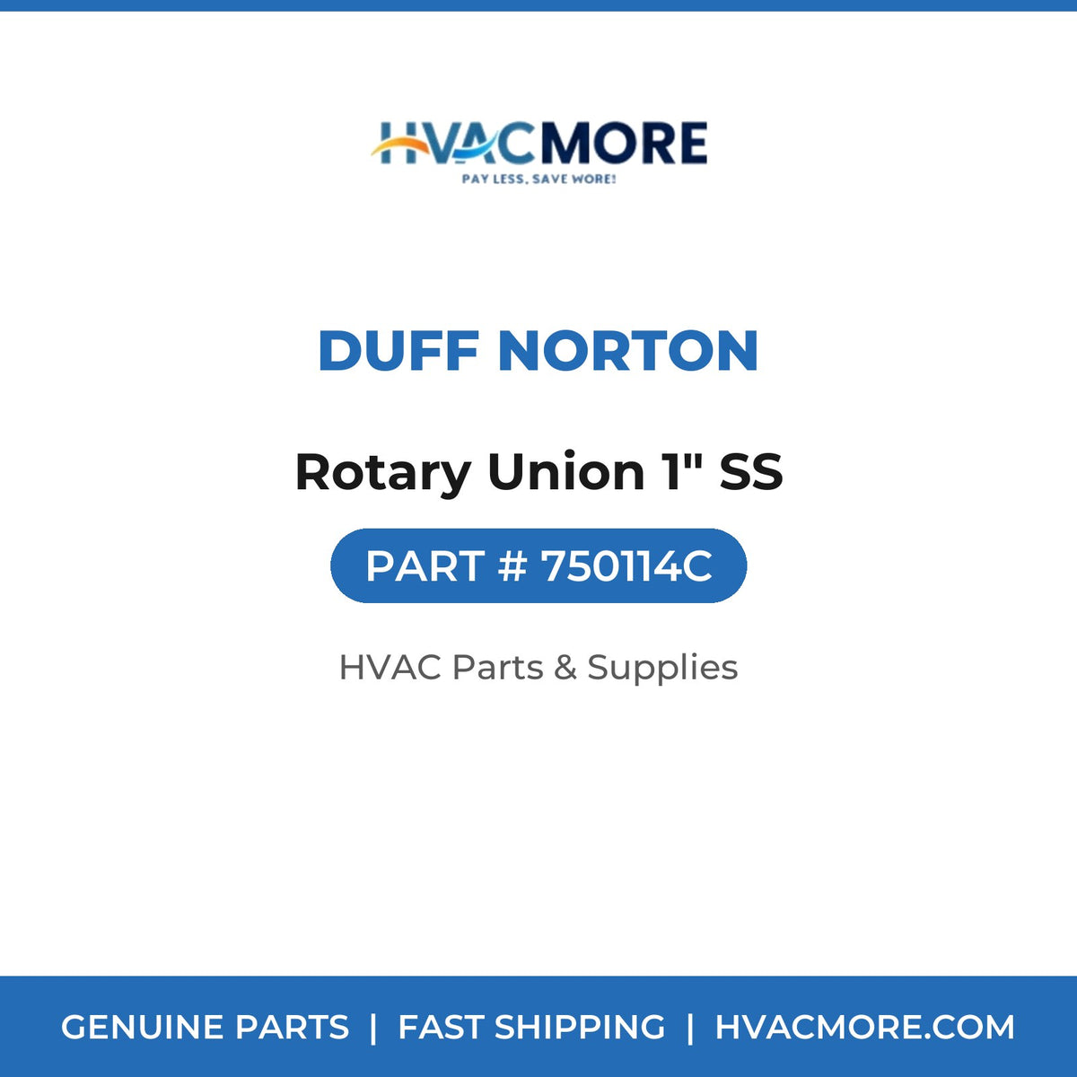 Duff Norton Rotary Union 1" SS 750114C