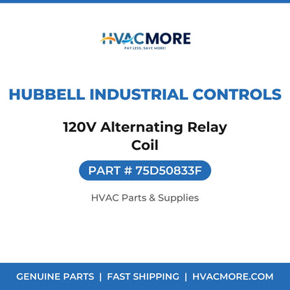 Hubbell Industrial Controls 120V Alternating Relay Coil 75D50833F