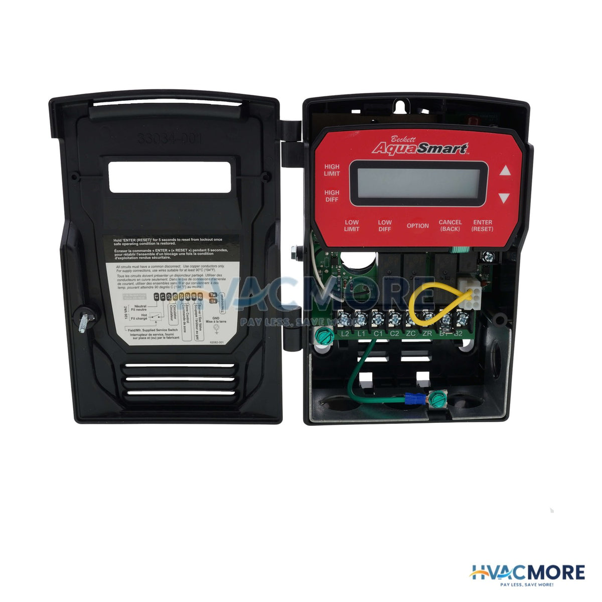 R.W. Beckett AquaSmart Boiler Temp. Control (120V), Gas W/ Temp. ONLY Sensor (24V Burner Circuit) 7610B0001U