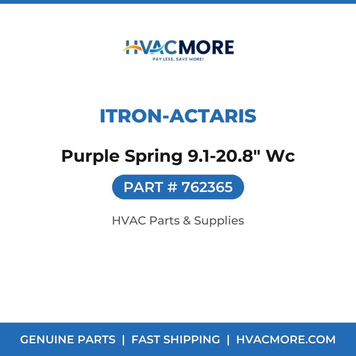Itron-Actaris Purple Spring 9.1-20.8" Wc 762365