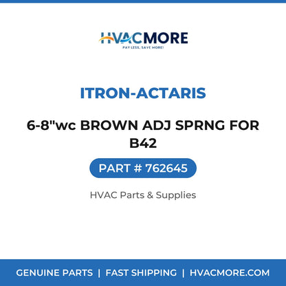Itron-Actaris 6-8"wc BROWN ADJ SPRNG FOR B42 762645