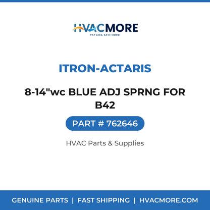 Itron-Actaris 8-14"wc BLUE ADJ SPRNG FOR B42 762646