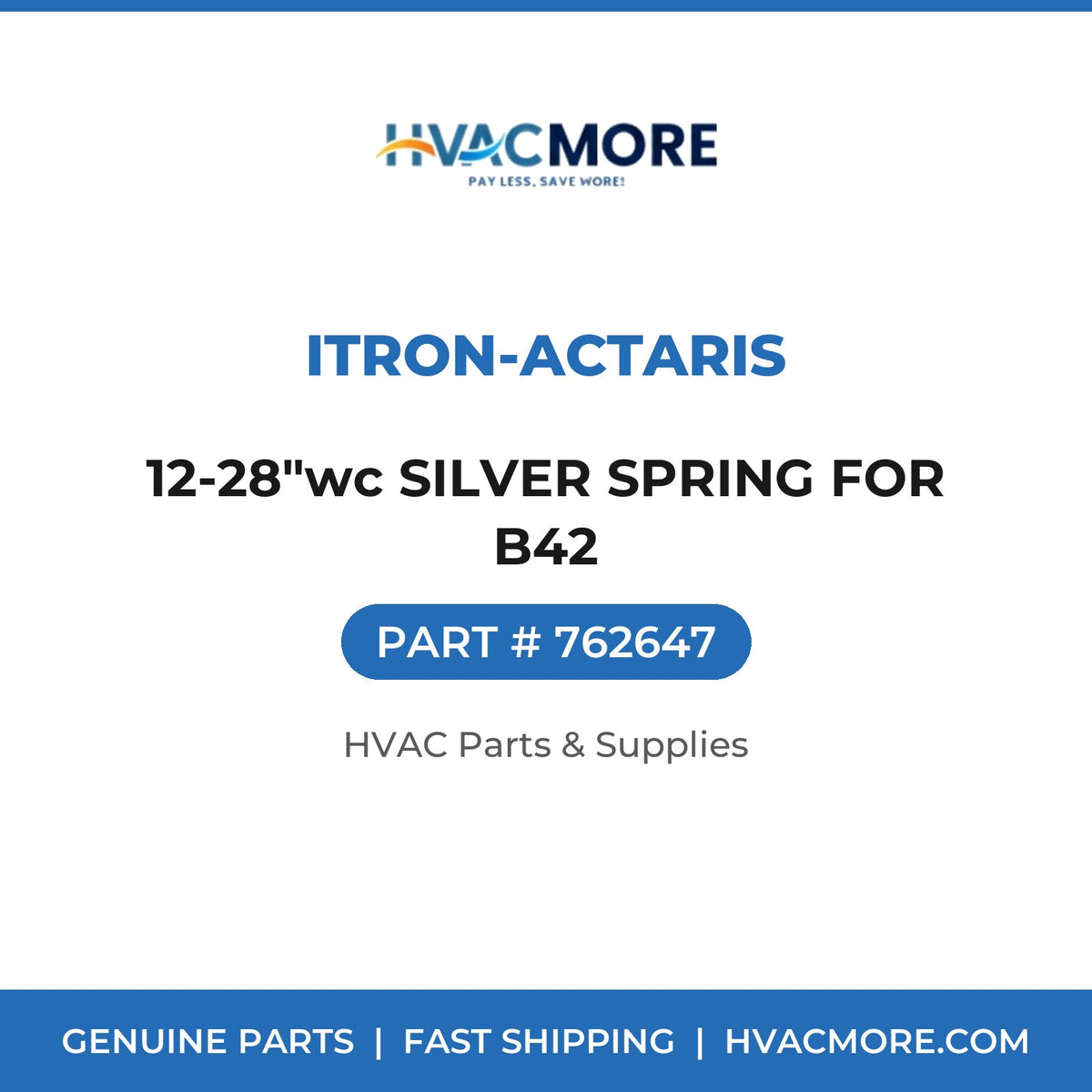 Itron-Actaris 12-28"wc SILVER SPRING FOR B42 762647