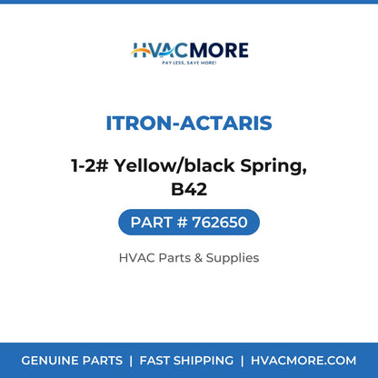 Itron-Actaris 1-2# Yellow/black Spring, B42 762650