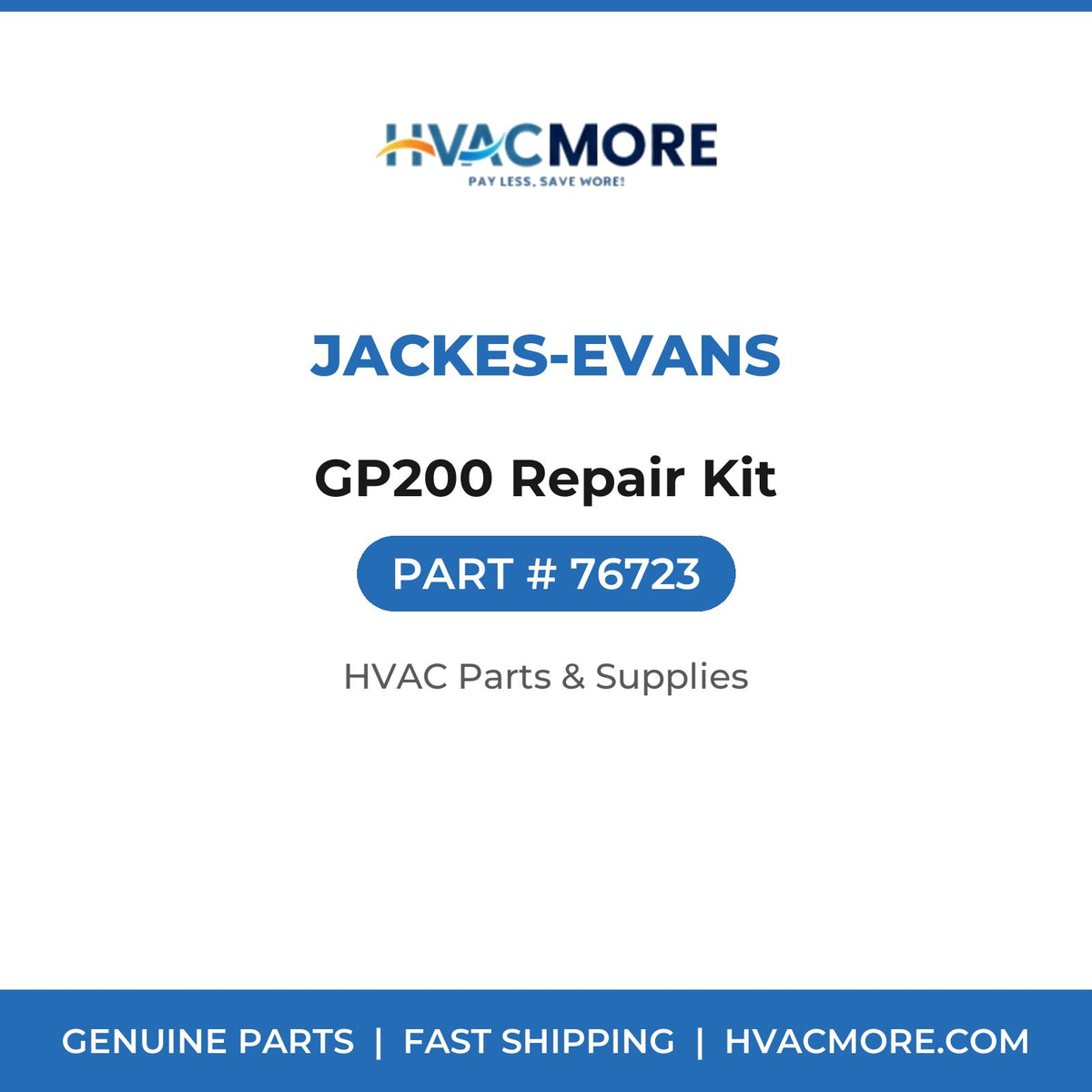 Jackes-Evans GP200 Repair Kit 76723