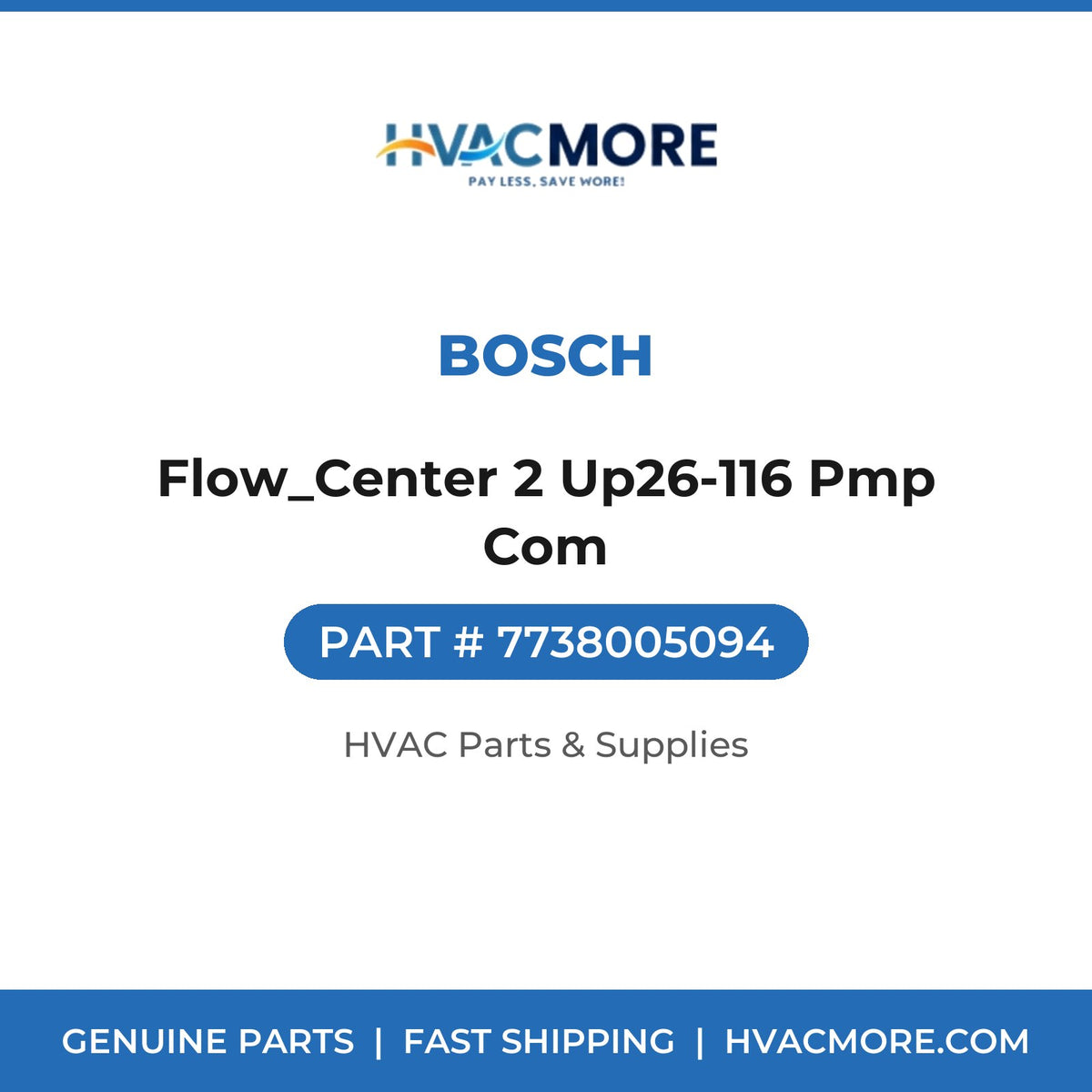 Bosch Flow_Center 2 Up26-116 Pmp Com 7738005094