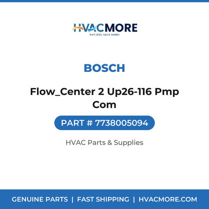 Bosch Flow_Center 2 Up26-116 Pmp Com 7738005094