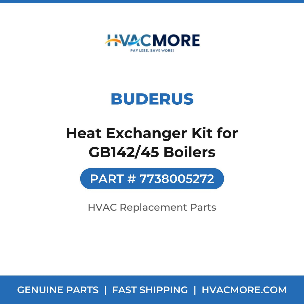 Buderus Heat Exchanger Kit for GB142/45 Boilers 7738005272