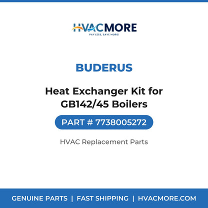Buderus Heat Exchanger Kit for GB142/45 Boilers 7738005272