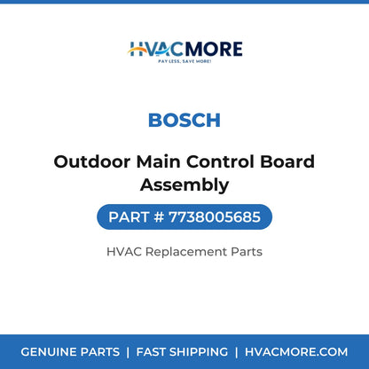 Bosch Outdoor Main Control Board Assembly 7738005685
