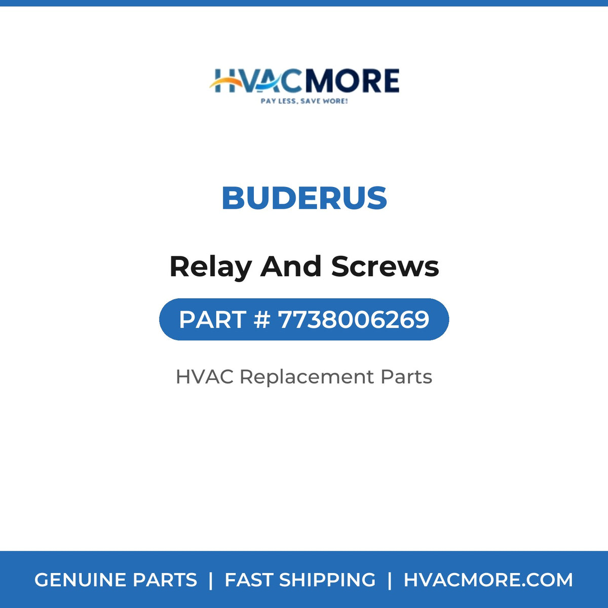 Buderus Relay And Screws 7738006269