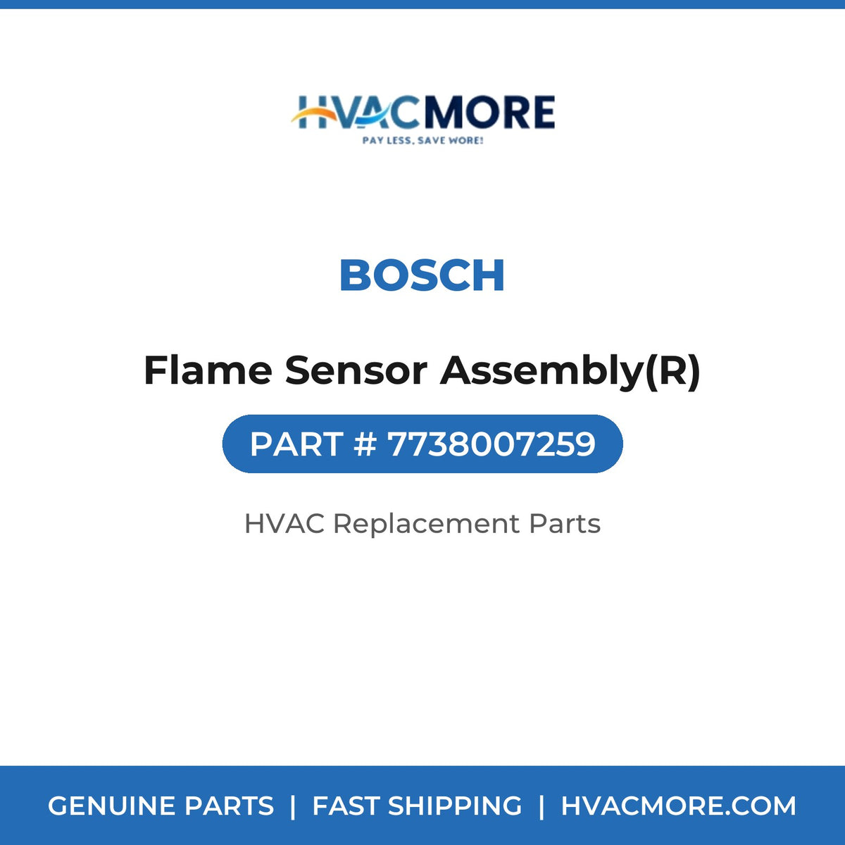 Bosch Flame Sensor Assembly(R) 7738007259