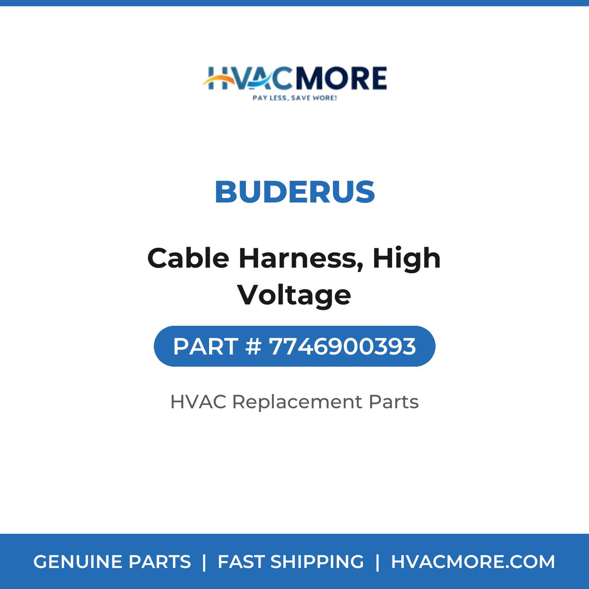 Buderus Cable Harness, High Voltage 7746900393