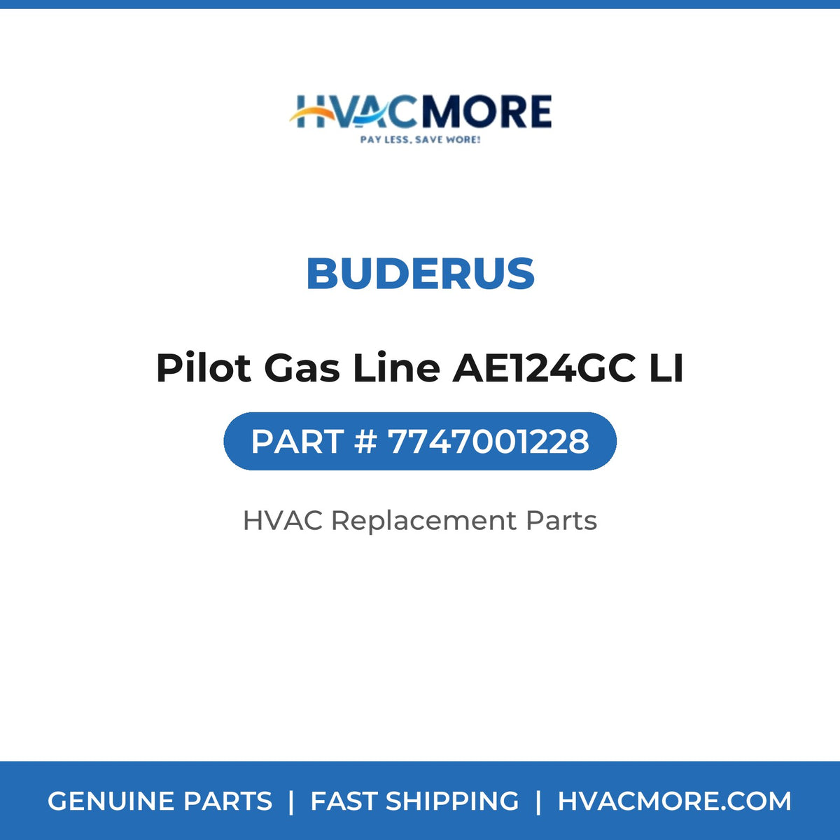 Buderus Pilot Gas Line AE124GC LI 7747001228