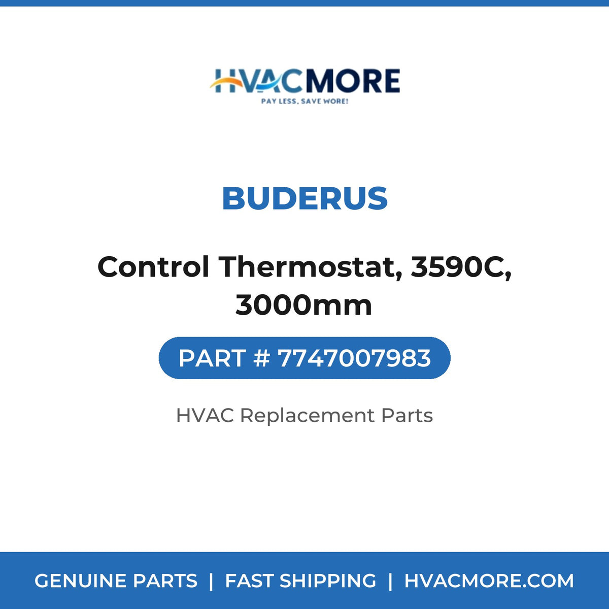 Buderus Control Thermostat, 3590C, 3000mm 7747007983