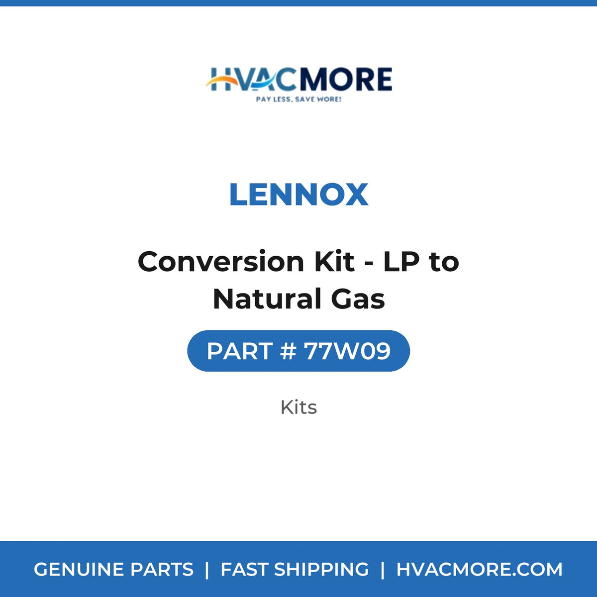 Lennox Conversion Kit - LP to Natural Gas 77W09