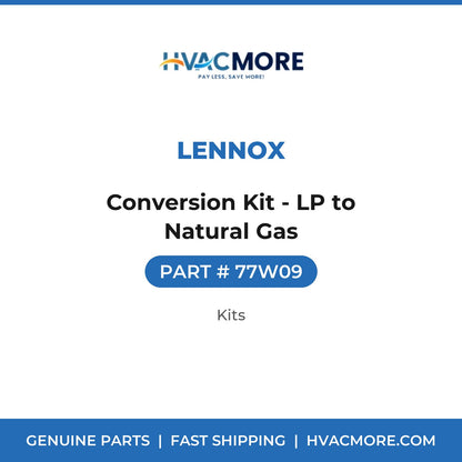Lennox Conversion Kit - LP to Natural Gas 77W09
