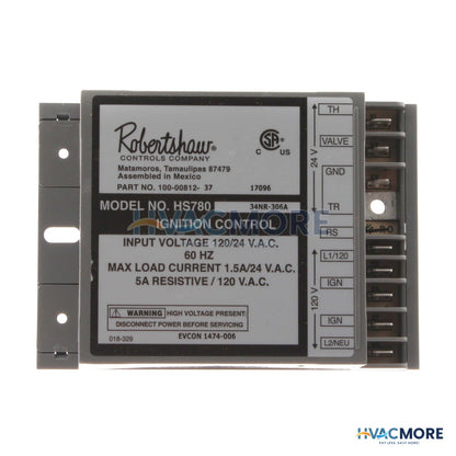 Robertshaw Hot Surface Ignition Module W/ 6 Sec. Valve Trial 780-787