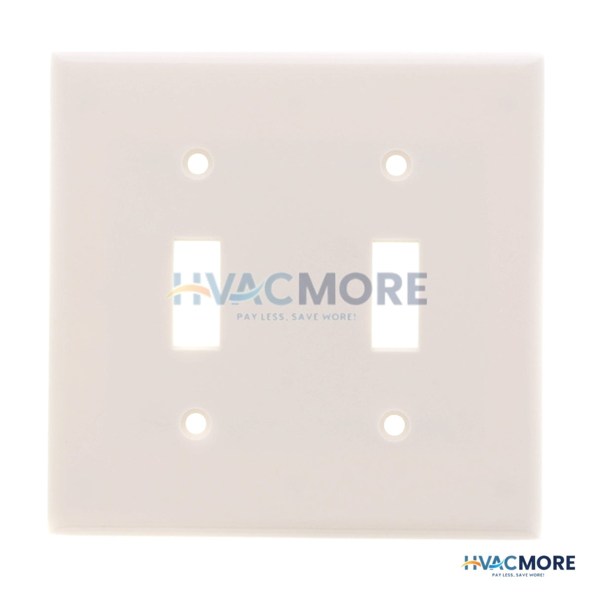 Leviton 2-GANG Electrical Wall Plate, Toggle Switch (Light Almond) 78009